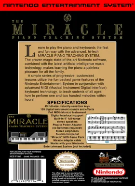 Miracle Piano Teaching System, The (USA) box cover back